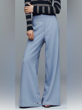 Maeve Flat-Front Trousers in Lavender